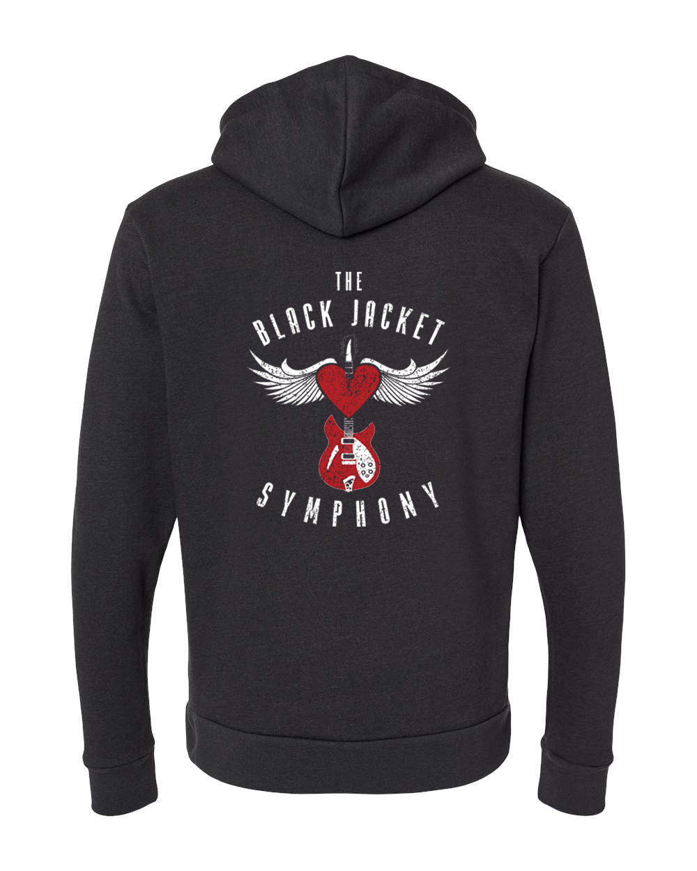 Hoodie - Strat w/Red Heart + Wings