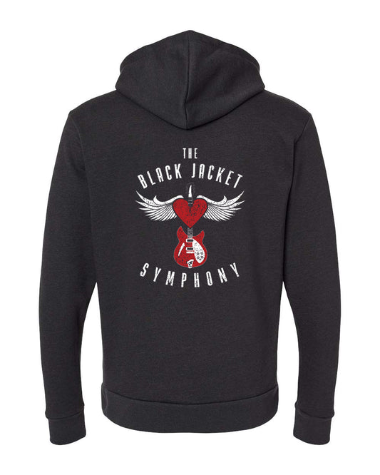 Hoodie - Strat w/Red Heart + Wings