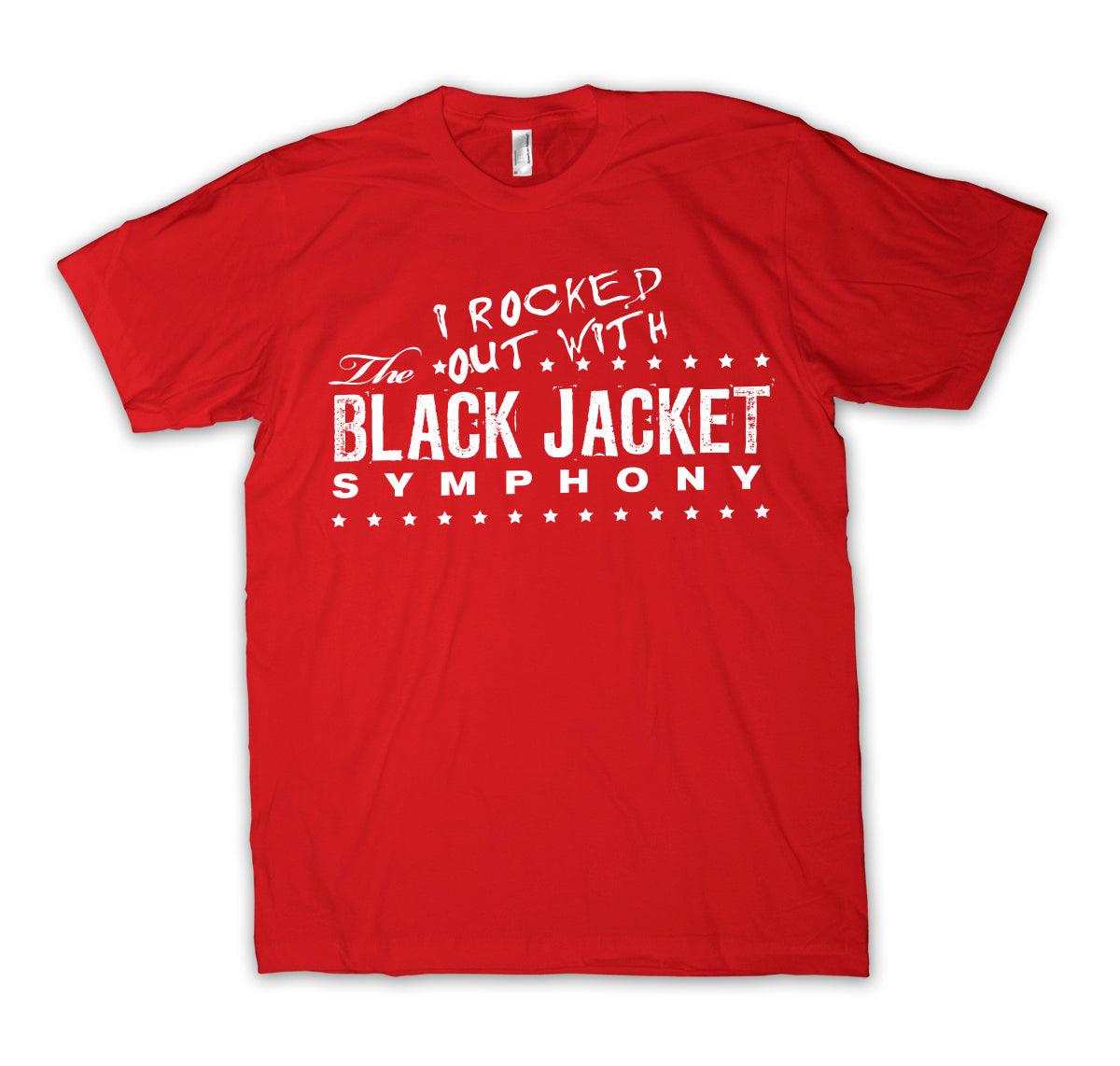 "I Rocked Out With The Black Jacket Symphony" Red Tee