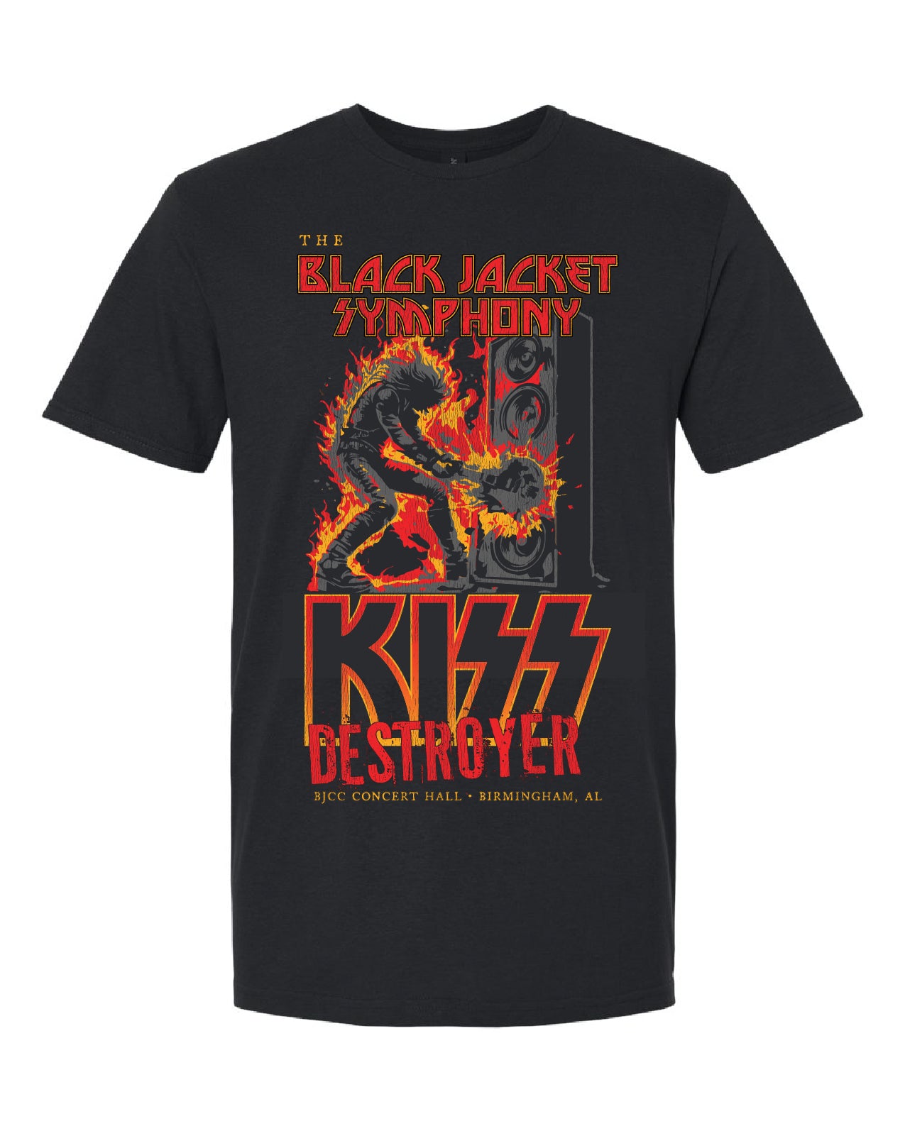 Black Jacket Symphony KISS T-Shirt