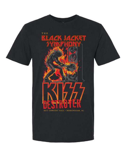 Black Jacket Symphony KISS T-Shirt