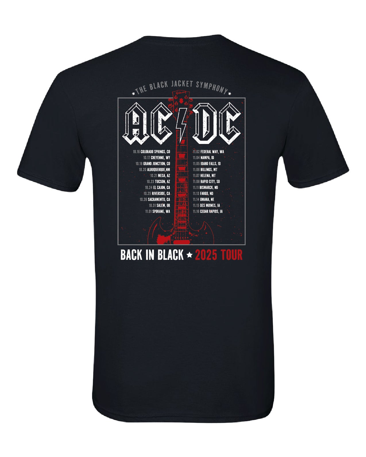 AC/DC 2025 Tour T-Shirt